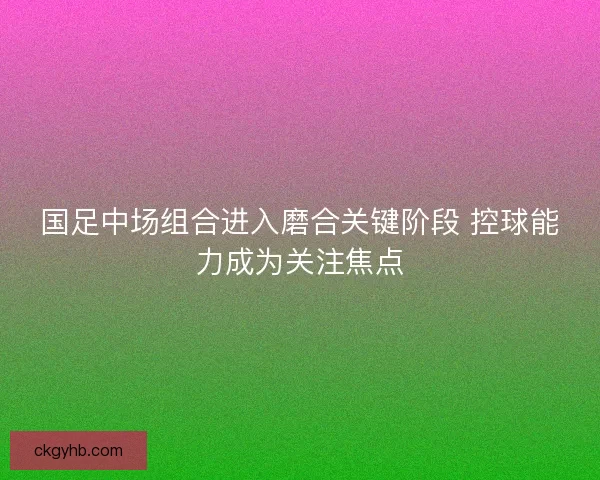 国足中场组合进入磨合关键阶段 控球能力成为关注焦点